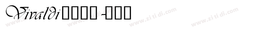 Vivaldi 紧缩斜体字体转换